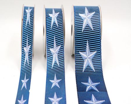 4. Juli Patriotischer Stern Jacquardband_AI-KN